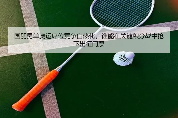 国羽男单奥运席位竞争白热化，谁能在关键积分战中抢下出征门票
